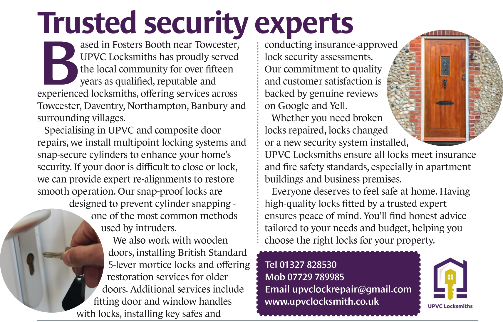 UPVC Locksmiths OctNov25